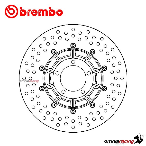 Brembo Serie Oro front fixed brake disc for BMW R100T 1978>1980