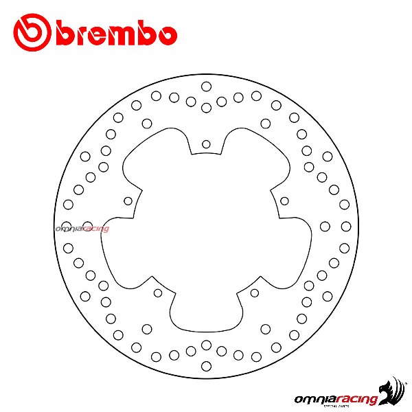 Disco freno Brembo Serie Oro anteriore fisso per Piaggio X9 500 Evolution 2003>2007