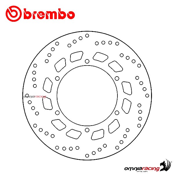 Brembo Serie Oro rear fixed brake disc for Yamaha XT1200Z Super Tenere ABS 2010>