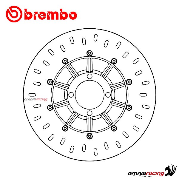 Brembo Serie Oro front fixed brake disc for BMW K100 1983>1989