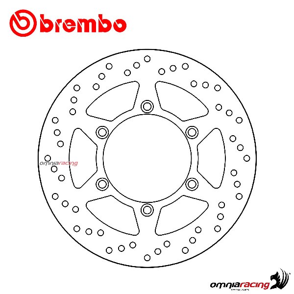 Brembo Serie Oro front fixed brake disc for Suzuki VL800 Intruder VOLUSIA 2001>2004