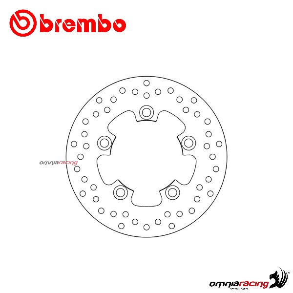 Brembo Serie Oro rear fixed brake disc for Kymco G-Dink 300I 2012>2016