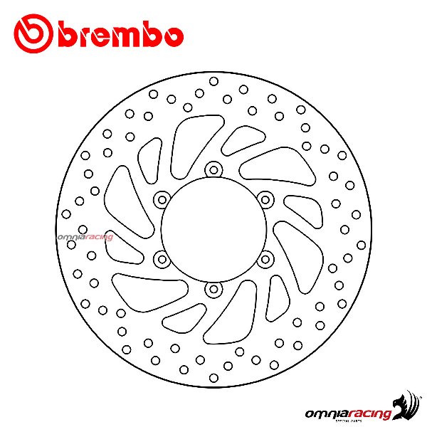 Brembo Serie Oro front fixed brake disc for Malaguti Password 250 2005>2011