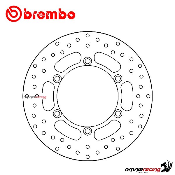 Disco freno Brembo Serie Oro anteriore fisso per Yamaha X-City 125 2008>2015
