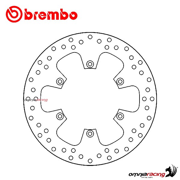 Brembo Serie Oro rear fixed brake disc for KTM 990 Adventure S 2006>2008