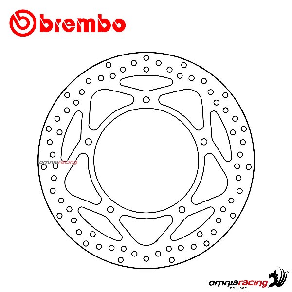 Brembo Serie Oro front fixed brake disc for Aprilia SRV850 2012>