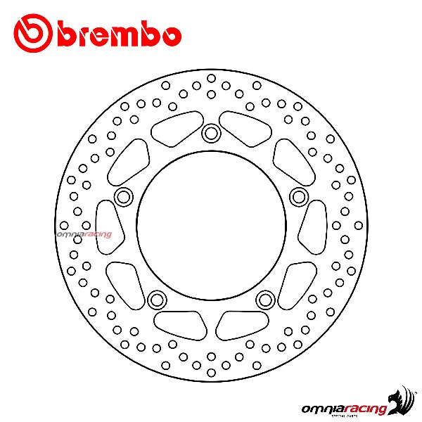 Brembo Serie Oro rear fixed brake disc for Yamaha Tmax 560 ABS 2020>