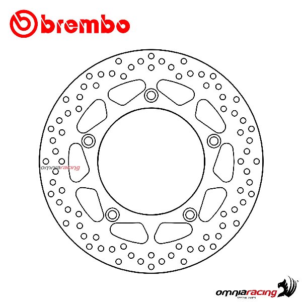 Disco freno Brembo Serie Oro posteriore fisso per Yamaha Tmax 530/ABS 2012>2019