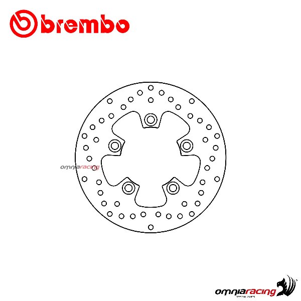 Disco freno Brembo Serie Oro anteriore fisso per Kymco Like 125 2009>2016