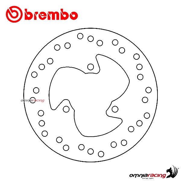 Brembo Serie Oro rear fixed brake disc for Mbk Skyliner 150 2001>2003