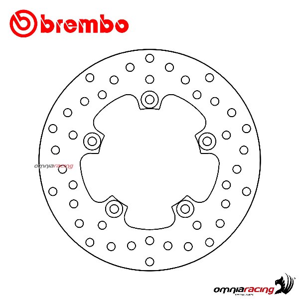 Brembo Serie Oro rear fixed brake disc for Aprilia RS250 1995>1998