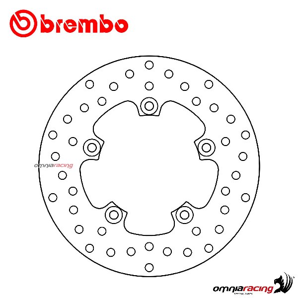 Disco freno Brembo Serie Oro posteriore fisso per Aprilia RSV4 APRC STD 2011>2012