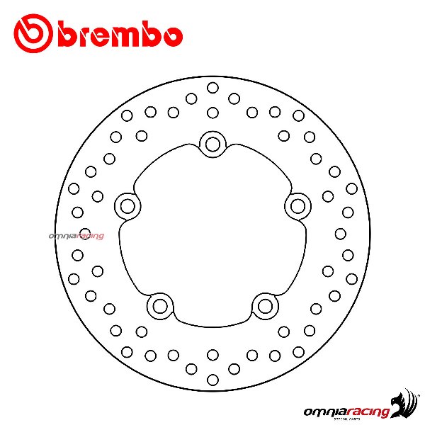 Brembo Serie Oro rear fixed brake disc for Honda NC700/S/X Integra DCT ABS 2012>2014