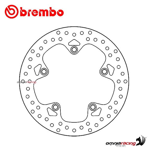 Brembo Serie Oro rear fixed brake disc for BMW R1200GS Adventure 2014>2018