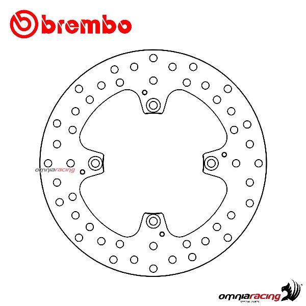 Brembo Serie Oro rear fixed brake disc for Ducati Hypermotard 821/SP 2013>2015