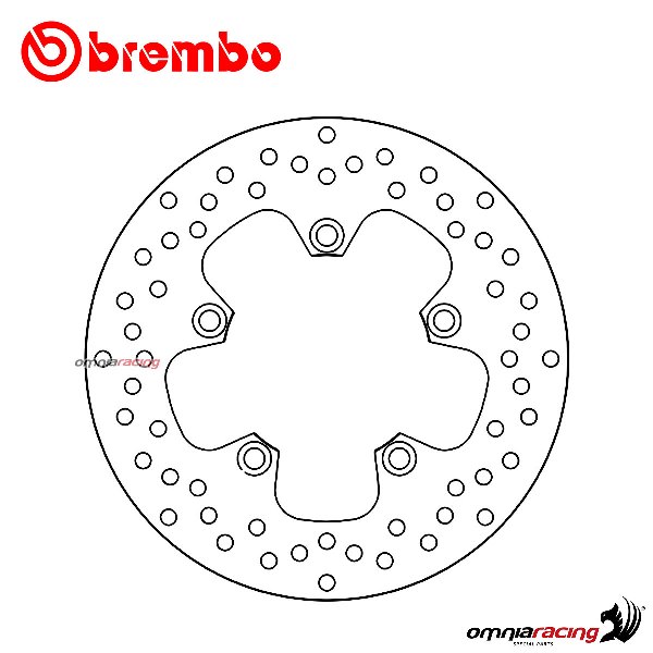 Disco freno Brembo Serie Oro posteriore fisso per Yamaha FZ1N/S/ Fazer ABS 2006>2015