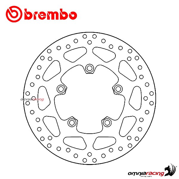 Brembo Serie Oro rear fixed brake disc for Triumph Tiger Explorer 1200 2012>