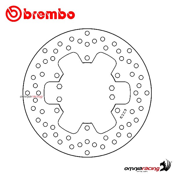 Brembo Serie Oro rear fixed brake disc for Yamaha XT660Z Tenere/ABS 2008>2016