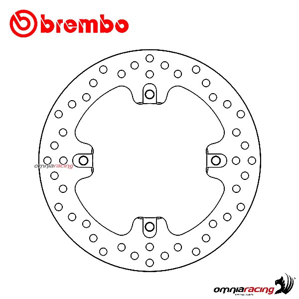 Disco freno Brembo Serie Oro posteriore fisso per Mv Agusta Brutale 910S 2005>2008