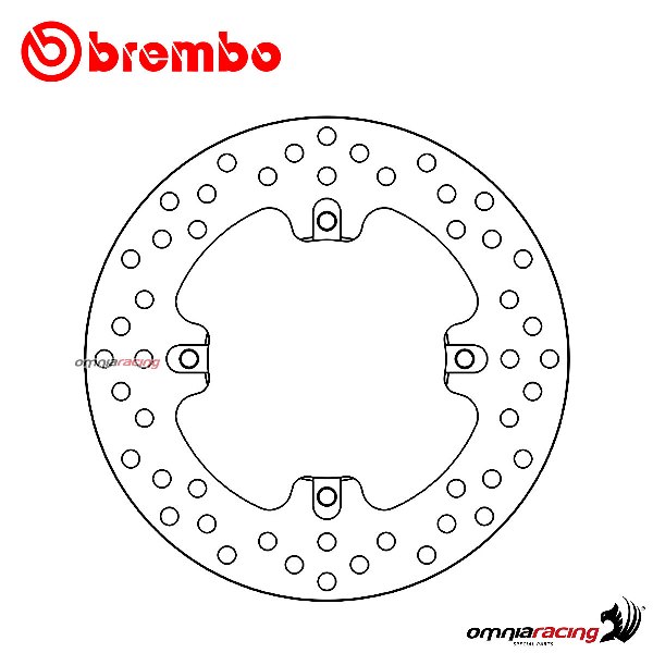 Brembo Serie Oro rear fixed brake disc for Mv Agusta F3 ORO 800 2012>2013