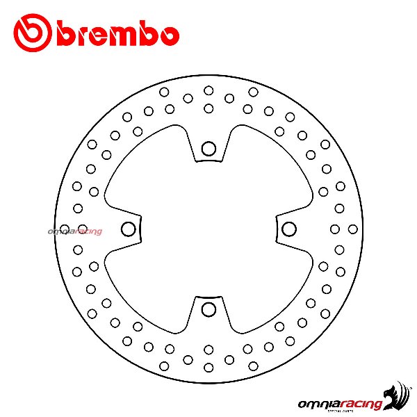 Disco freno Brembo Serie Oro posteriore fisso per Kawasaki Z800/ABS/E 2013>2016