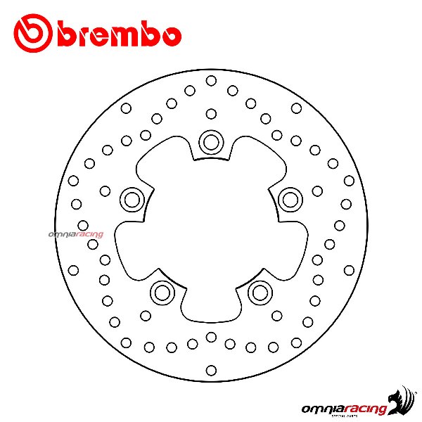 Disco freno Brembo Serie Oro anteriore fisso per Sym HD2 200 Evo 2010>2015