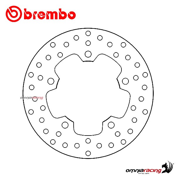 Disco freno Brembo Serie Oro posteriore fisso per Sym HD2 200 Evo 2010>2015