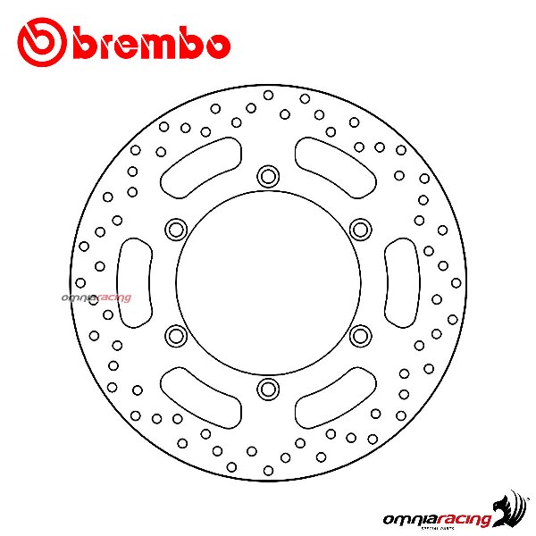 Brembo Serie Oro front fixed brake disc for Triumph Bonneville 865EFI T100 2008>2015
