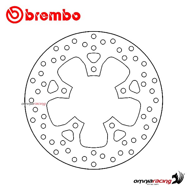 Brembo Serie Oro rear fixed brake disc for KTM SuperDuke 1290GT/R 2016>