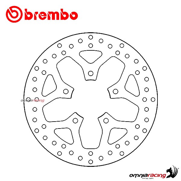 Disco freno Brembo Serie Oro anteriore fisso per Peugeot City Star 100 2011>2015