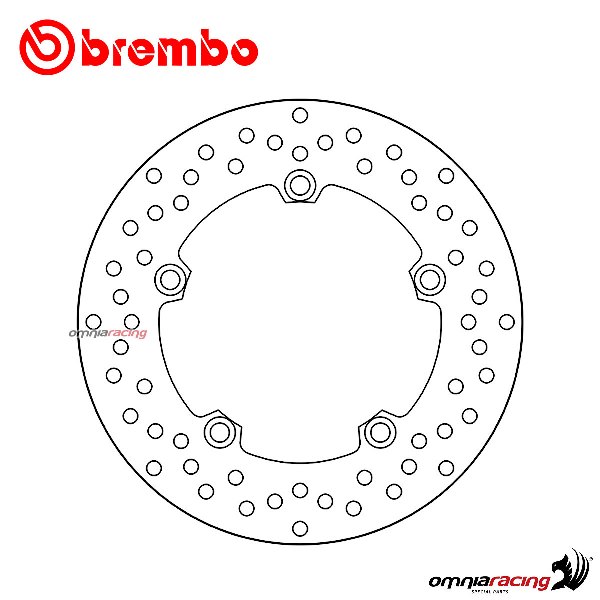 Disco freno Brembo Serie Oro posteriore fisso per Yamaha MT09/ABS 2013-2023​