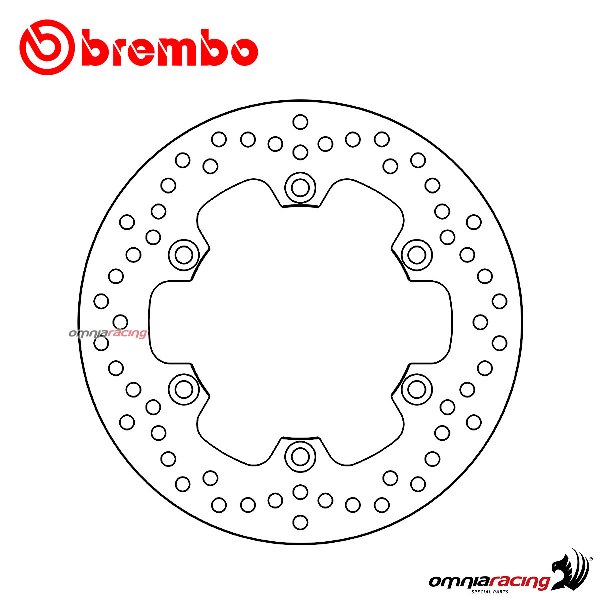 Brembo Serie Oro rear fixed brake disc for Yamaha WR125X Supermoto 2009>2016