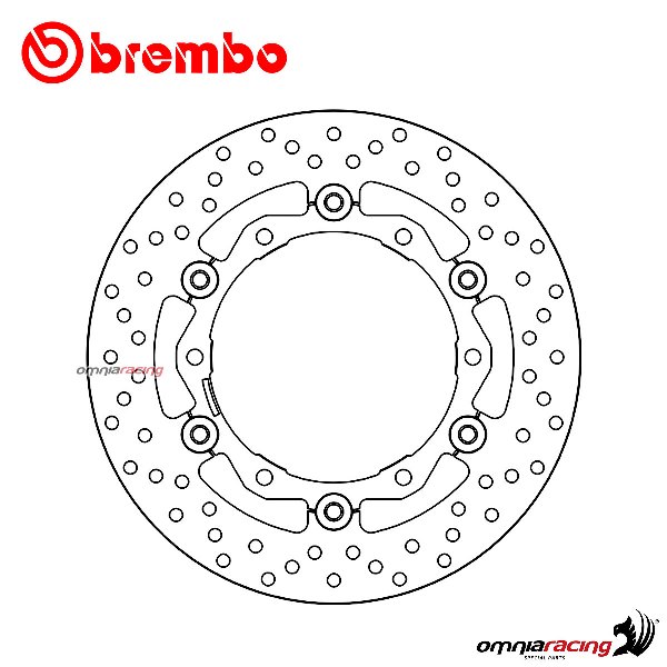 Brembo Serie Oro front floating brake disc for Yamaha Tmax 500/ABS 2008>2012