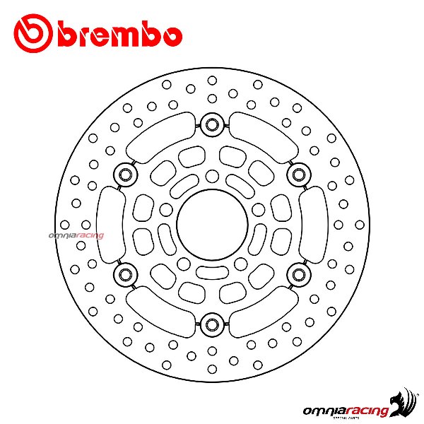 Brembo Serie Oro front floating brake disc for Kawasaki J300/ABS 2014>