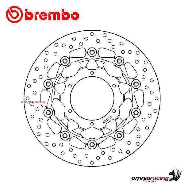 Disco freno Brembo Serie Oro anteriore flottante per Honda CBR600F/ABS 2011>2013