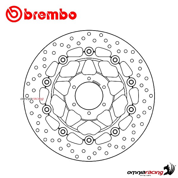 Brembo Serie Oro front floating brake disc for Honda CB400 SF2 Super Four 1997>