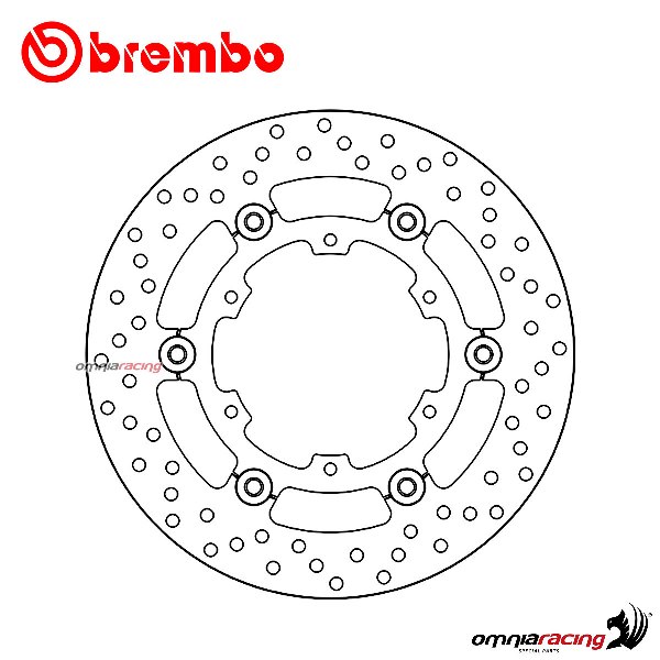 Brembo Serie Oro rear floating brake disc for KTM 1290 Super Adventure R/S/T 2017>
