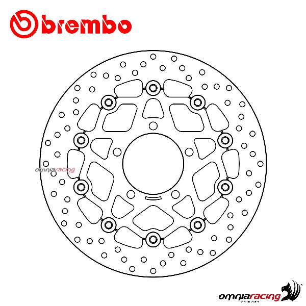 Disco freno Brembo Serie Oro anteriore flottante per Kawasaki ZX6R 600 2007>2016
