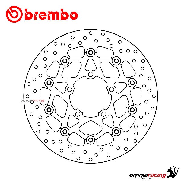 Brembo Serie Oro front floating brake disc for Triumph Tiger 800ABS 2011>2014
