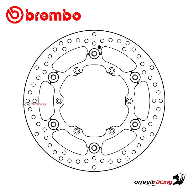 Disco freno Brembo Serie Oro anteriore flottante per Yamaha YZ250F 2016>