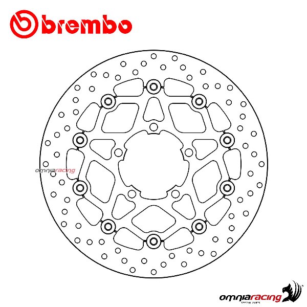 Disco freno Brembo Serie Oro anteriore flottante per Triumph Daytona 675/ABS 2013>2017