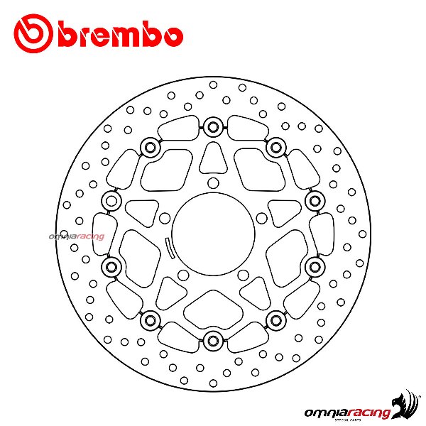 Brembo Serie Oro front floating brake disc for Kawasaki KLZ1000 Versys 2015>