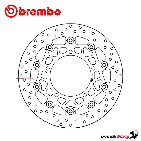 Disco freno Brembo Serie Oro anteriore flottante per Suzuki DL650 V-Strom/ABS 2004>