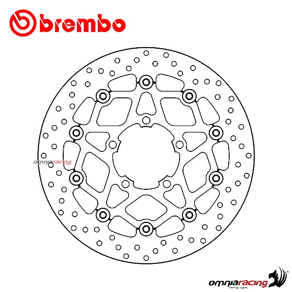Disco freno Brembo Serie Oro anteriore flottante per Triumph Street Cup 900 2017>