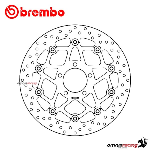 Brembo Serie Oro front floating brake disc for Suzuki GSXR1000 2001>2002