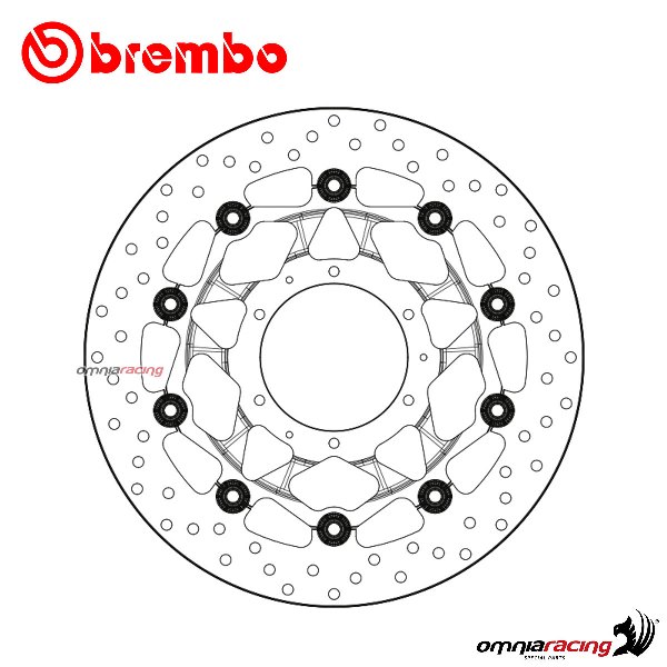 Disco freno Brembo Serie Oro anteriore flottante per Honda CBR1000RR 2008>2016