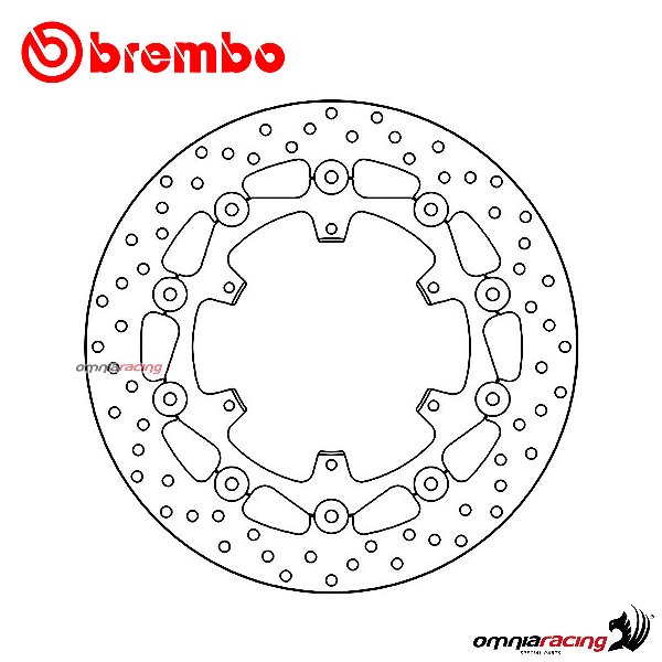 Brembo Serie Oro front floating brake disc for KTM 1290 Super Adventure R/S/T 2017>