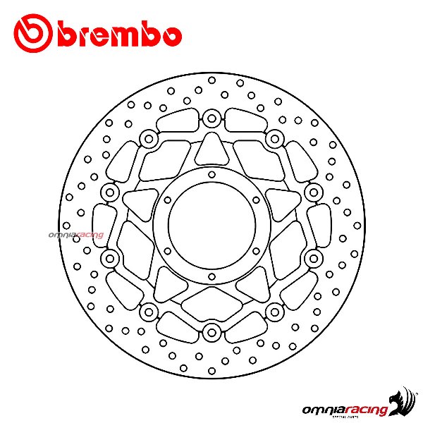 Disco freno Brembo Serie Oro anteriore flottante per Honda CBR929RR Fireblade 2000>2001