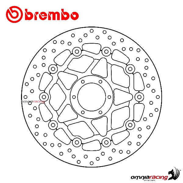Disco freno Brembo Serie Oro anteriore flottante per Honda CBR900RR Fireblade 1998>1999