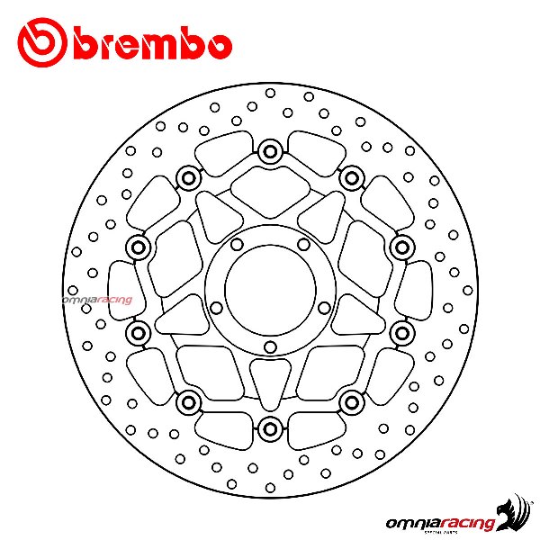 Brembo Serie Oro front floating brake disc for Ducati Multistrada 1260S 2018>